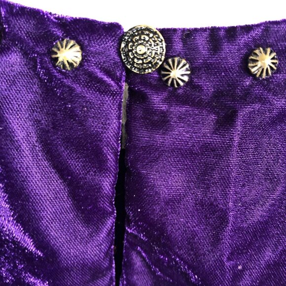 Roja Velvet Top Women Medium Purple Studded Velour Festival Castle Core Regal - Picture 9 of 16